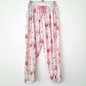 Echo Sleepwear Owl Cropped PJ Joggers S